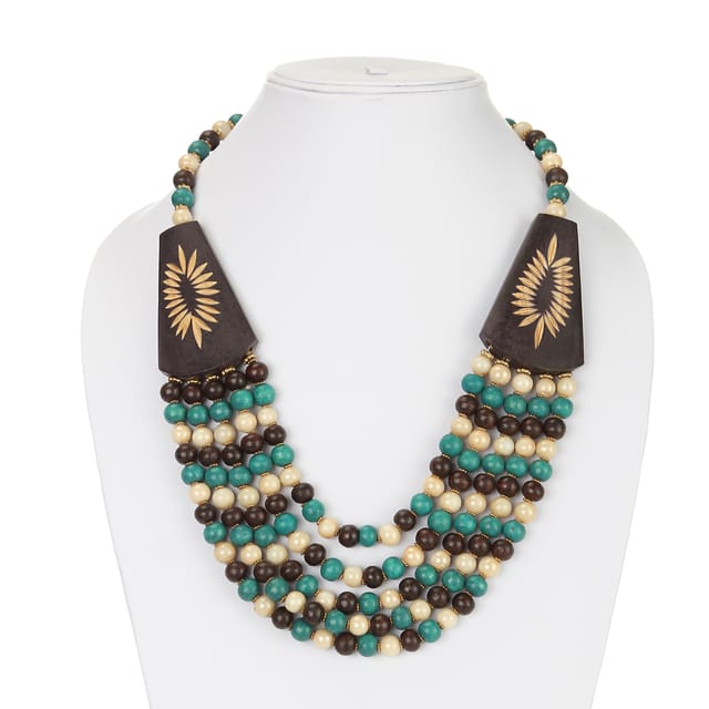 DCA Wood, Glass Necklace (DC4119NK)