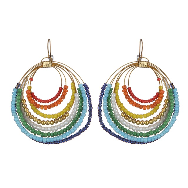 DCA 2073ER Glass Chandbali Earring