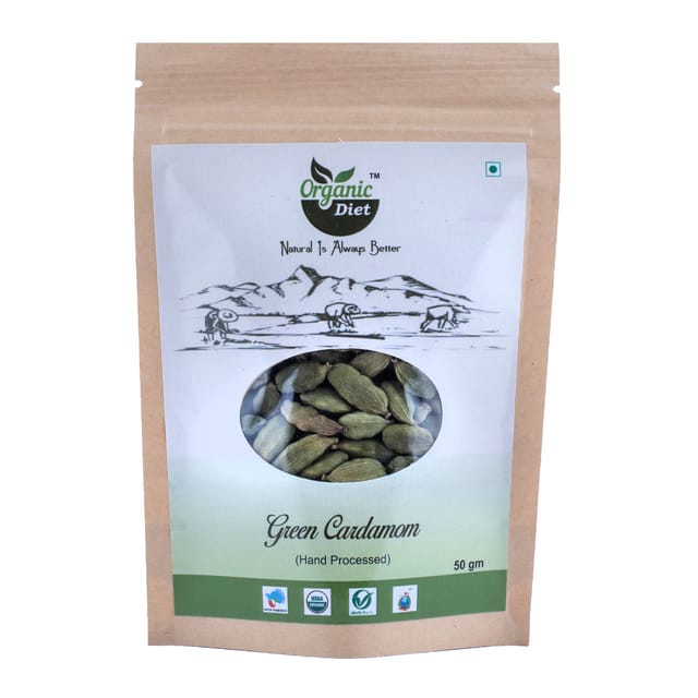 Green Cardamom / Choti Hari Ilaichi 50 gm