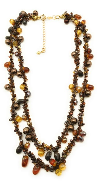 DCA Gold-plated Plated Glass Necklace (4471)