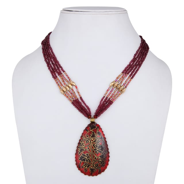 DCA Glass, Brass Necklace (DC4327NK)