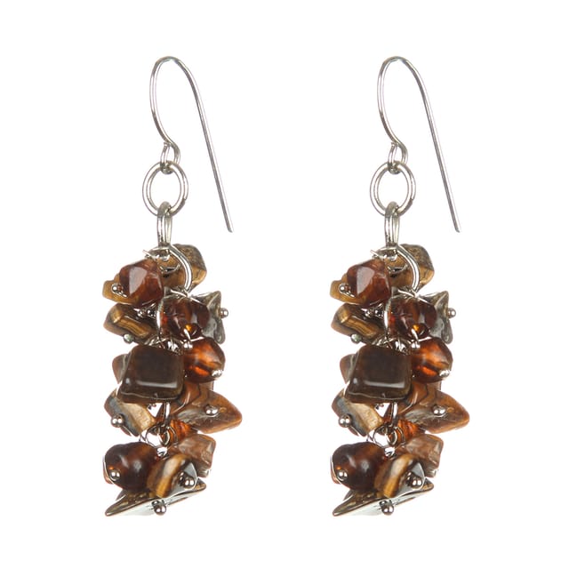 DCA 2083ER Cat's Eye Stone, Glass Drops & Danglers