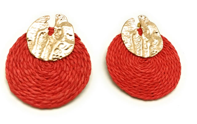 DCA Rafia Earring 2196 Alloy Stud Earring