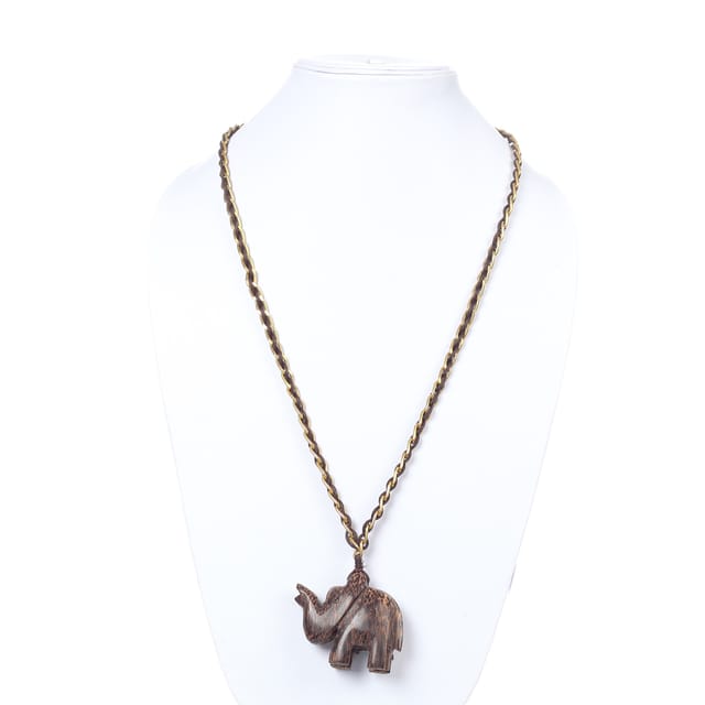 DCA Wood, Steel, Cotton Dori Necklace (DC4211NK)