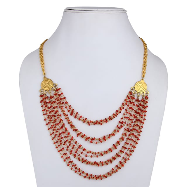 DCA Glass, Brass Necklace (DC4322NK)