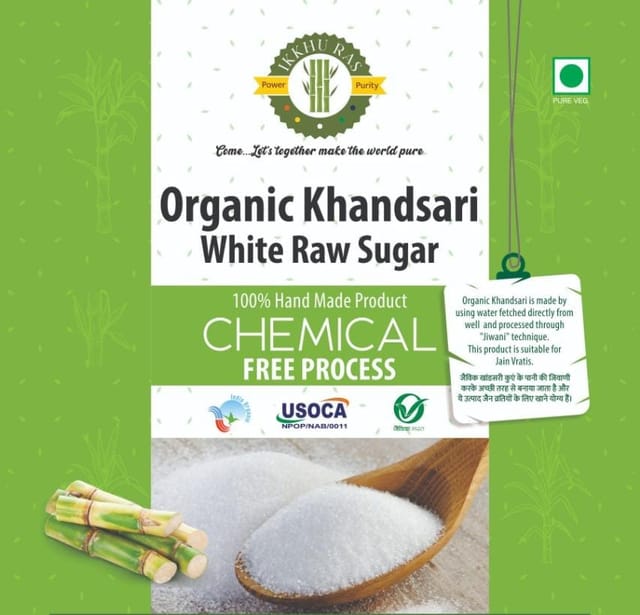 Organic Khand 50 kg (White Raw Sugar)