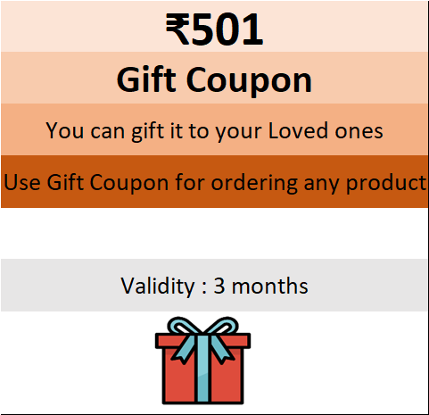 Gift Coupon Rs. 501 / Gift Voucher / Gift Card