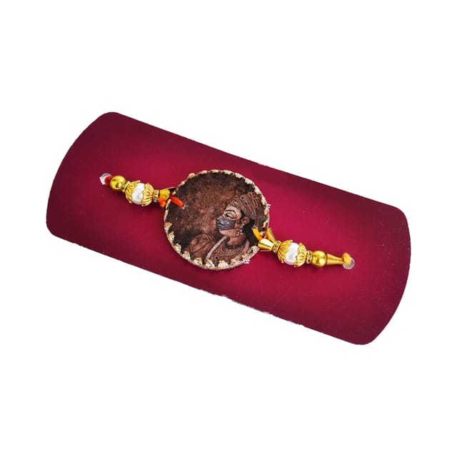 Gaukriti Handmade Cow Dung Eco-friendly Bhai Rakhi (GK R 501)
