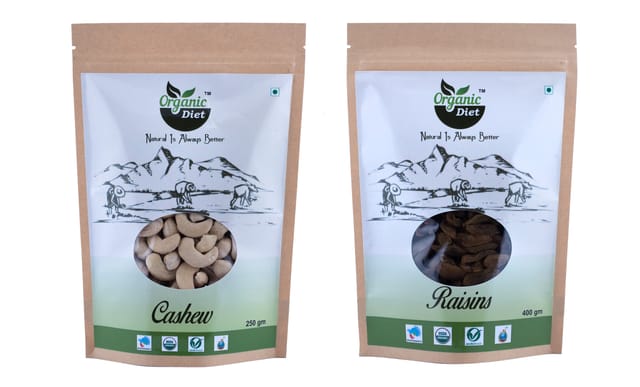 Cashew / Kaju 250 gm + Kishmish / Raisin 400 gm