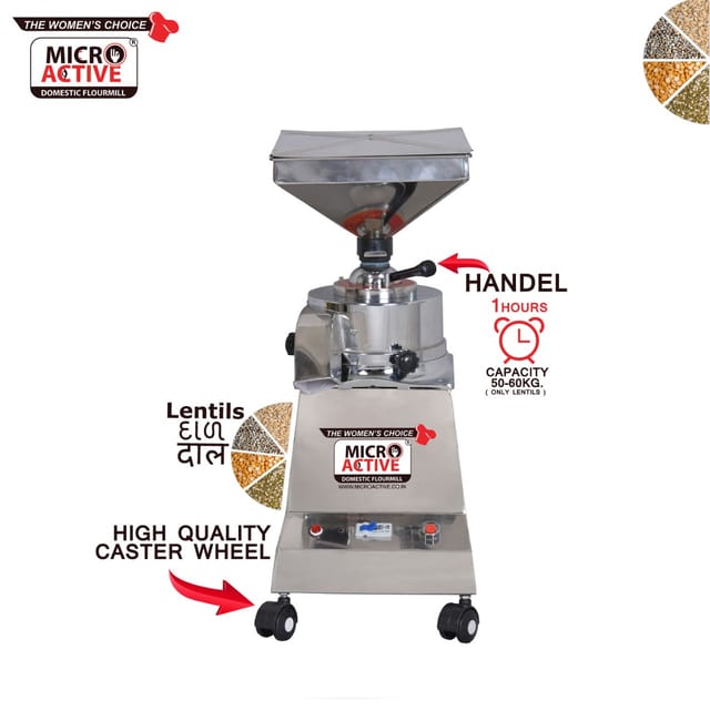 MICROACTIVE ® Stone Flour Mill / Stone Grinder / Domestic Atta Chakki