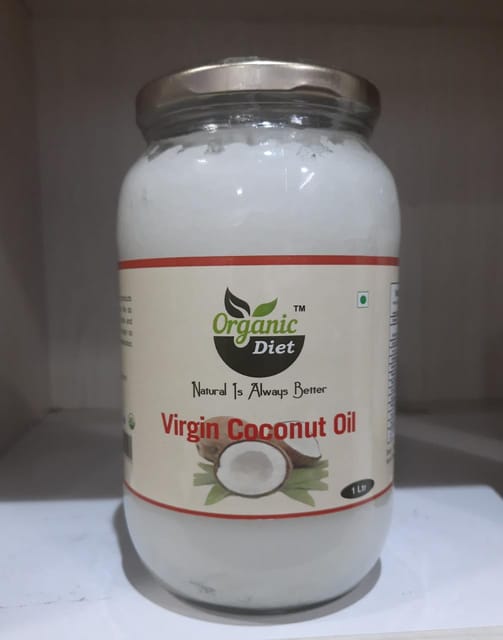 Organic Virgin Coconut Oil 1 Ltr / Nariyel / Khopra Oil