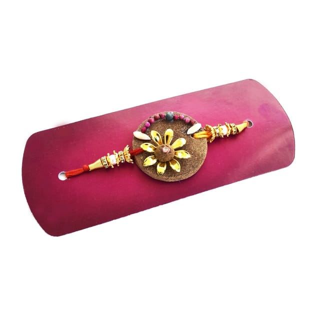 Gaukriti Handmade Cow Dung Eco-friendly Bhai Rakhi (GK R 507)